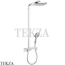 Hansgrohe Raindance Select E Showerpipe 300 3 jet Душевая колонна с термостатом 27127000, хром глянец Hansgrohe Raindance Select E Showerpipe 300 3 jet Душевая колонна с термостатом 27127000, хром глянец