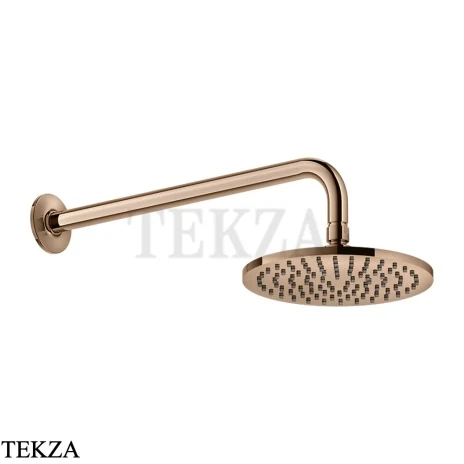 Gessi INCISO SHOWER Верхняя душевая лейка 20 с кронштейном 58148-030, Copper PVD