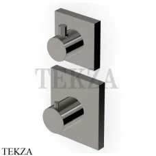 Zucchetti PAN Термостат для душа, 2-3 выхода, внешняя часть ZP8646.C50, metal black