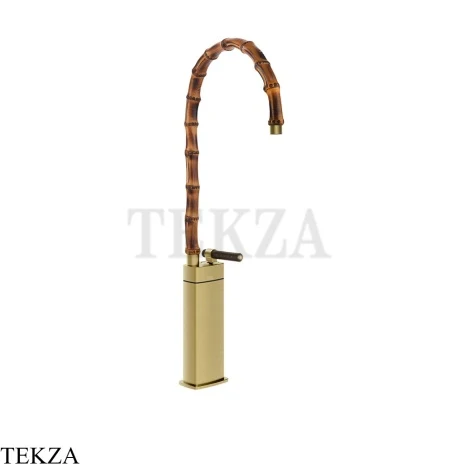 Gessi Jacqueline Смеситель для раковины высокий, без донного клапана 77209-727, шампань Brushed