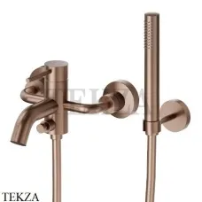 Newform XT Смеситель для ванны с изливом, с гарнитуром, 4240C.59.067, PVD Br. Copper Bronze