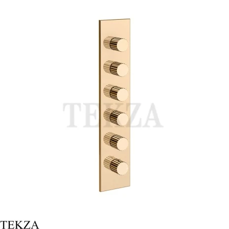 Gessi Incastri Термостат для душа 5 потоков, внешняя часть 75320-735, бронза глянец