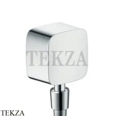 Hansgrohe Fixfit Шланговое подсоединение с клапаном обратного тока 27414000, хром глянец