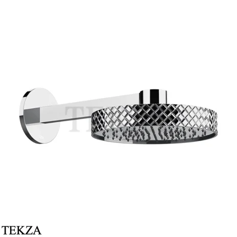 Gessi Pelle Tresse Верхняя лейка с кронштейном D30,5 см, 78149-031, Хром глянец