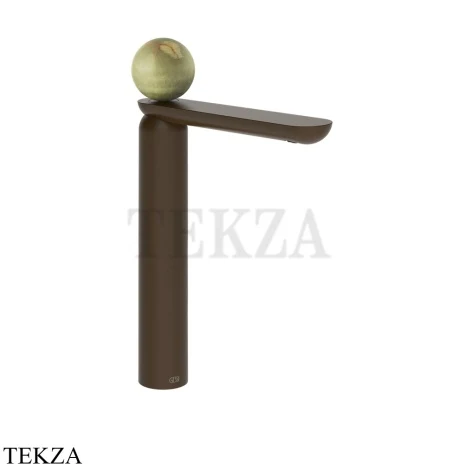 Gessi Perle Смеситель для раковины высокий, без гарнитура 74504-845, бронза Dark Brush