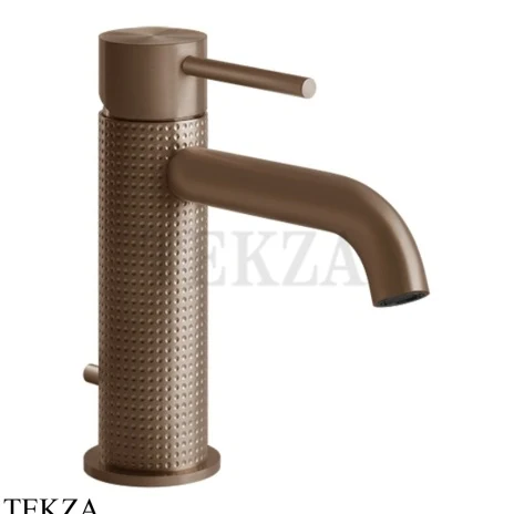 Gessi 316 CESELLO Смеситель для раковины, с донным клапаном 54401-708, Copper Brushed PVD