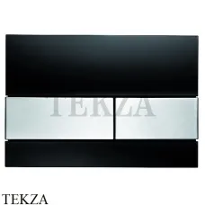 TECE Square Панель смыва для унитаза 9240806, стекло черный глянец, клавиши нержавеющая сталь TECE Square Панель смыва для унитаза 9240806, стекло черный глянец, клавиши нержавеющая сталь