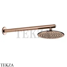 Gessi Goccia Душевая лейка 21,6 с настенным креплением 33755-123, Copper глянец