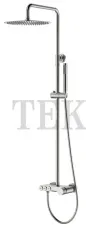 Boheme Stick Стойка-колонна для душа с изливом каскад Stick 128-NB.2 Nikel Brush c ручкой TOUCH