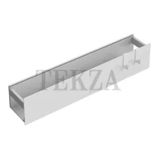 Boheme Space Полка настенная с крючками 60см (доп. аксессуары) Space 10966-W White  Белый матовый