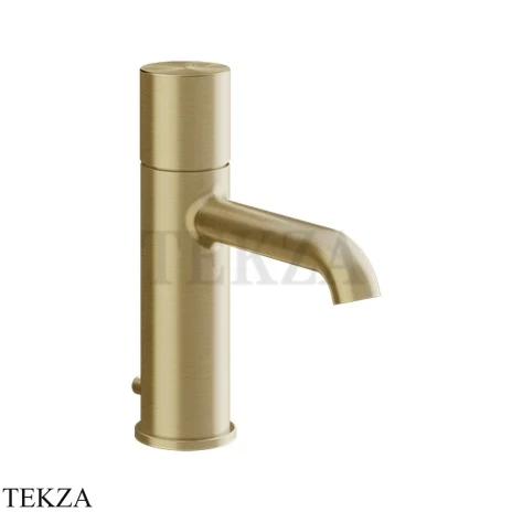 Gessi Habito UNITO Смеситель для раковины, с донным клапаном 70001-727, Brushed Brass PVD