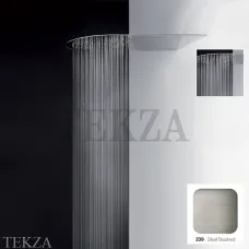 Gessi Private Wellness TREMILLIMETRI Верхний душ, 1 функция 33071#239, Steel Brushed