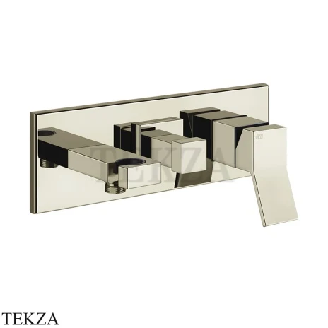 Gessi RETTANGOLO K Смеситель для душа (1 верх.душ/2 руч.душ), внешняя часть 53141-720, Nickel PVD