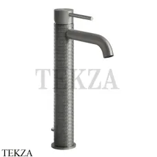 Gessi 316 MECCANICA Смеситель для раковины, с донным клапаном 54204-239, Steel Brushed