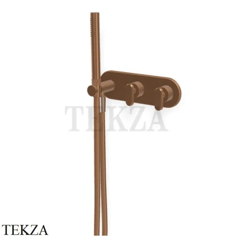 FIMA Carlo Frattini Park Line Смеситель для душа с гарнитуром, внешняя часть F1319WX2ZS, Brushed Amber Bronze