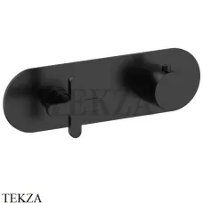 Fantini Icona Classic Термостат для душа 1 поток, внешняя часть 5313R731B, Черный матовый