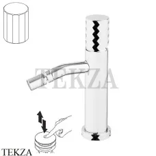 FIMA Carlo Frattini Spillo TECH V Смеситель для биде, с донным клапаном F3032TXSVBS, белый матовый