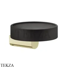 Gessi RILIEVO Мыльница настенная, композит черный 59502-710, Brass PVD