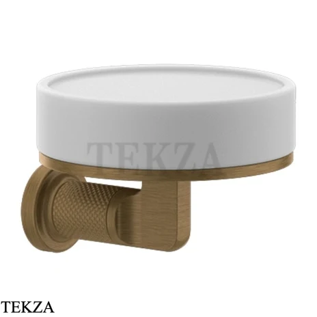 Gessi INCISO accessories Мыльница настенная, композит белый 58501-713, Antique Brass