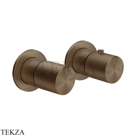 Gessi Habito CESELLO Термостат для душа на 3 потока, внешняя часть 70436-761, Coffee Bronze Br. PVD
