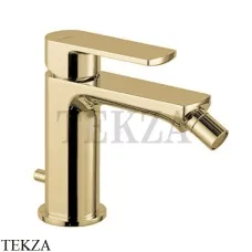 Newform HAKA Смеситель для биде, с донным клапаном 72025.35.099, Silky Gold