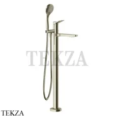 Gessi RILIEVO Смеситель для ванны напольный, с лейкой 59131-720, Nickel PVD