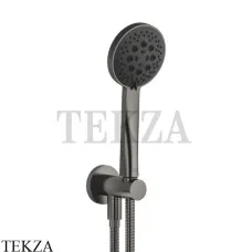 Dornbracht TARA Душевой гарнитур с держателем и выводом для воды 27803660-99, Dark Platinum matt