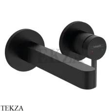 Hansgrohe FINORIS Смеситель для раковины 16,8, внешняя часть, с донным клапаном 76051670, черный матовый