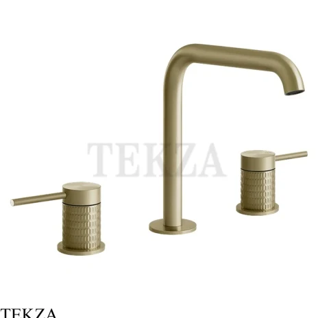 Gessi 316 MECCANICA Смеситель для раковины, без сливного гарнитура 54212-727, Brushed Brass PVD