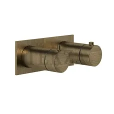 Gessi Ingranaggio-Anello Термостат для душа на планке, 1 поток, внешняя часть 63332-713, Antique Brass