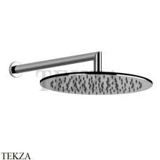 Gessi Emporio Via manzoni Верхняя лейка 300 мм с настенным кронштейном 47372-031, хром глянец