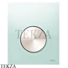 TECE Loop Панель смыва для писсуара 9242662, стекло зеленое, клавиша нержавеющая сталь