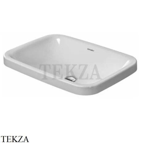 Duravit DuraStyle Раковина встраиваемый сверху без перелива 0372600000, белый глянец