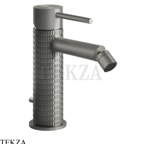 Gessi 316 MECCANICA Смеситель для биде, с донным клапаном 54207-239, Steel Brushed
