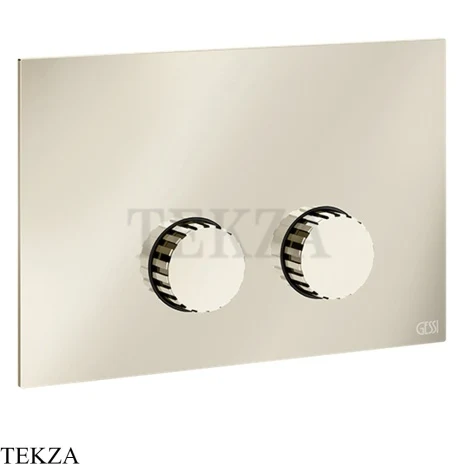 Gessi Incastri Клавиша смыва для инсталляции SANIT, Villeroy&Boch 75619-720, никель глянец