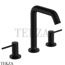 Hansgrohe Tecturis S Смеситель для раковины 150 EcoSmart, с донным клапаном 73330670, черный матовый