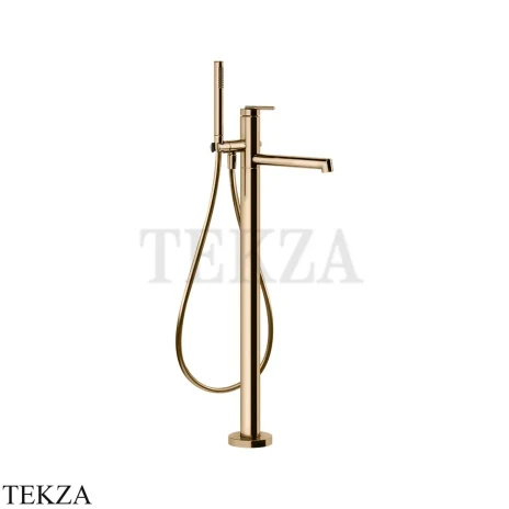Gessi INGRANAGGIO Смеситель для ванны напольный, с гарнитуром 63528-735, Warm Bronze PVD