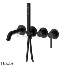 Newform XT Смеситель для ванны с гарнитуром, внешняя часть 4262E.01.093, Matt black