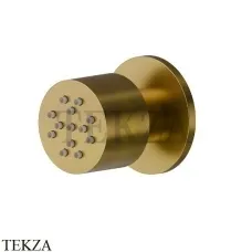 Newform Боковая регулируемая круглая форсунка 553.59.097, PVD Br. Gold