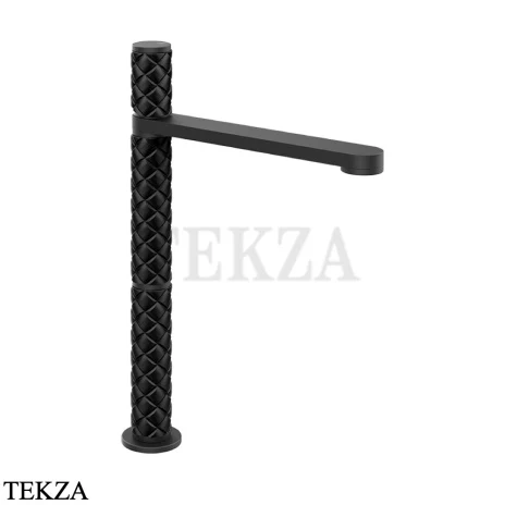 Gessi Pelle Tresse Смеситель для раковины высокий, с донным клапаном 78253-438, Nero/ Matte Black