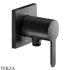 Keuco IXMO FLAT Смеситель для душа с выводом, квадрат, внешняя часть 59552370302, черный матовый