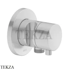 Keuco IXMO Comfort Вентиль переключатель, 3 потока, с выводом шланга и держателем, внешняя часть 59548171201, алюминий finish