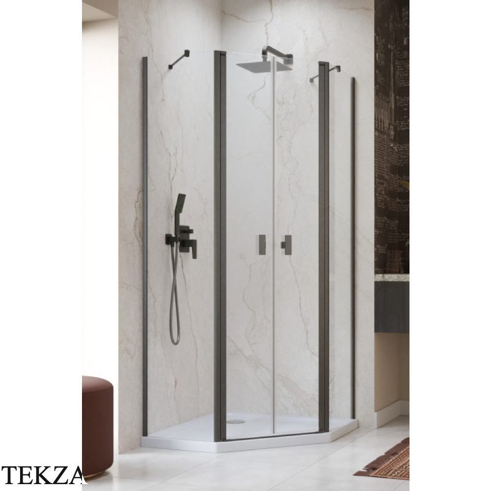 Radaway Nes PTD Комплект боковых стенок 100х90 см, 10051500-92-01, брашированная оружейная сталь