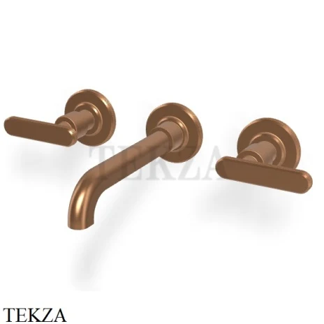 FIMA Carlo Frattini Park Line Смеситель для раковины 3 отв, внешняя часть F1331L/5ZS, Brushed Amber Bronze