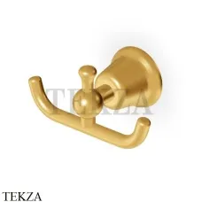 Zucchetti Delfi Крючок двойной для халата и полотенец ZAC250.C41, brushed gold