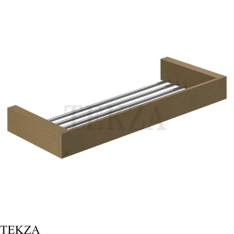 Gessi Rettangolo Решетка-полка в душевую зону 30 см 20947-713, Antique Brass