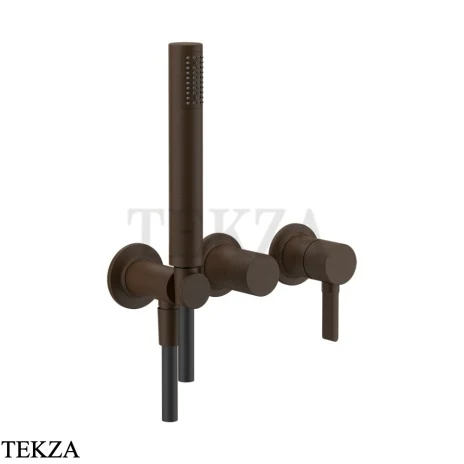 Gessi INCISO SHOWER Смеситель для душа с гарнитуром 58345-845, Dark Bronze