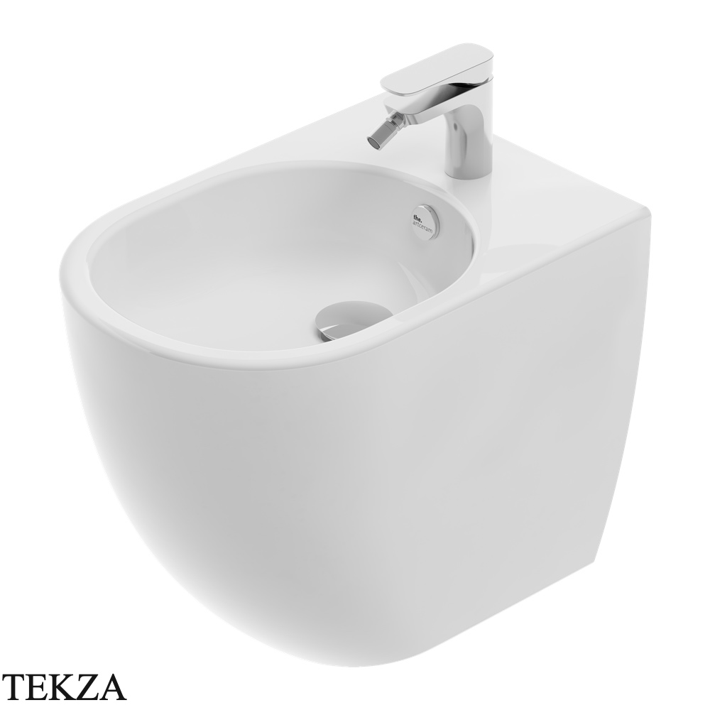 ArtCeram Vita биде напольное с 1 отверстием под смеситель VIB002 01 00, белый глянец