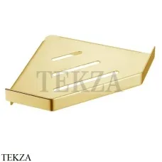 Boheme NEW VENTURO Полка угловая в душевую зону 10318-G, Золото глянец