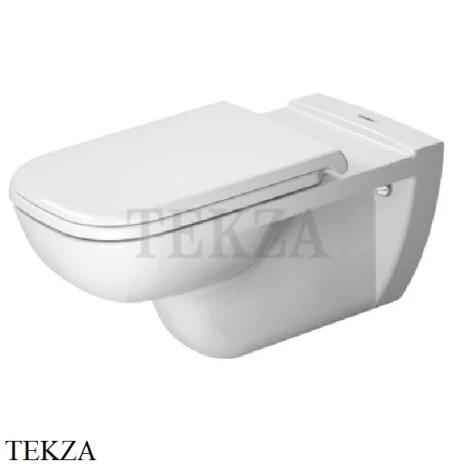Duravit D-Code Унитаз подвесной Big, чаша с закрытым смывным краем 22280900002, белый глянец